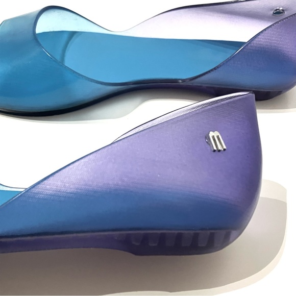 Melissa Translucent Ombré Pointed Jelly Flats 7 - Picture 6 of 8